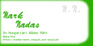 mark nadas business card